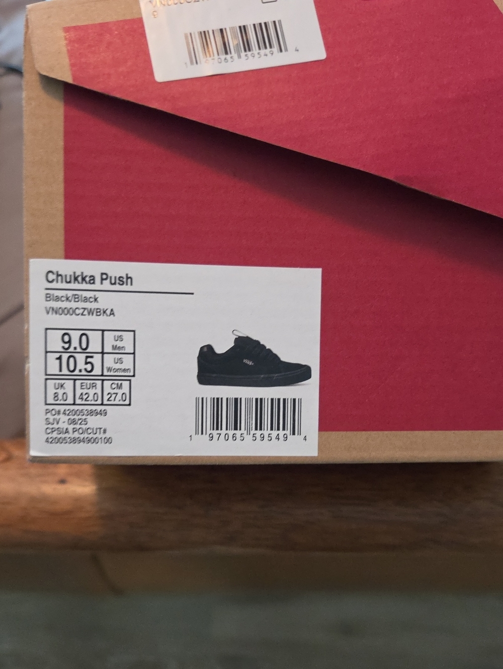 Vans Chukka Push Black Men's Low-Top Sneakers